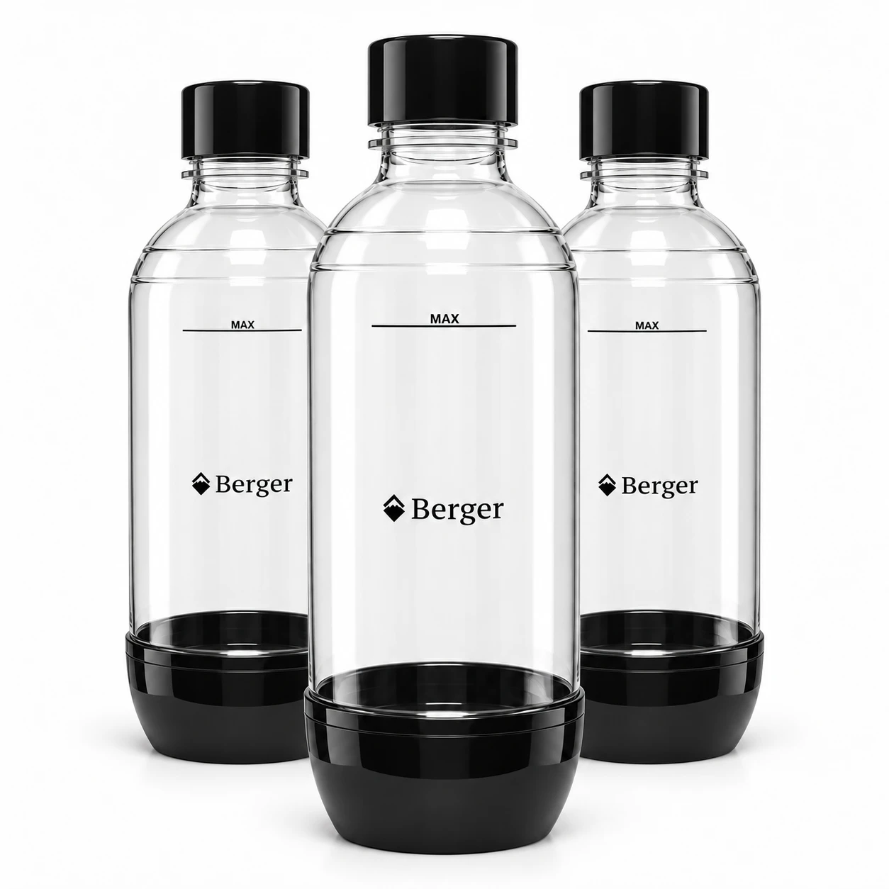 Набор бутылок Berger для сифонов SodaStream и Berger, 3 шт. по 1 л · 3