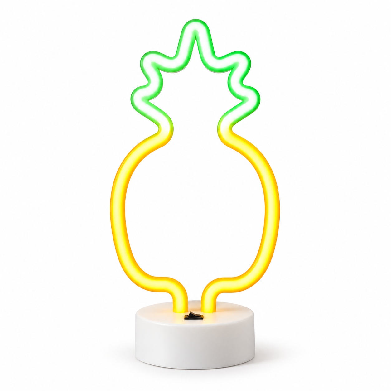 Настольный LED неоновый светильник Ананас Arnolux 1.7W желтый зеленый (ARN-02-TL-Pineapple-YLGR) · 1