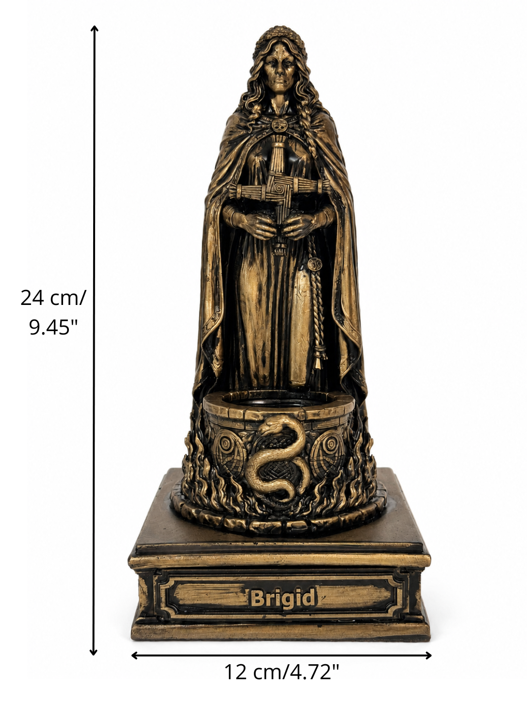 Статуэтка DIKOCE Бригид 24 см, античная бронза · 3