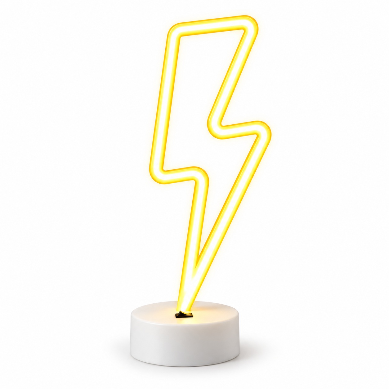 Настільний LED неоновий світильник Блискавка Arnolux 1.9W жовтий (ARN-10-TL-Lightning-YL) · 1