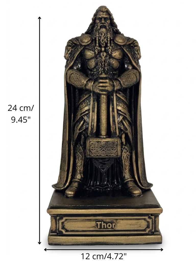 Статуэтка DIKOCE Тор 24 см, античная бронза · 6