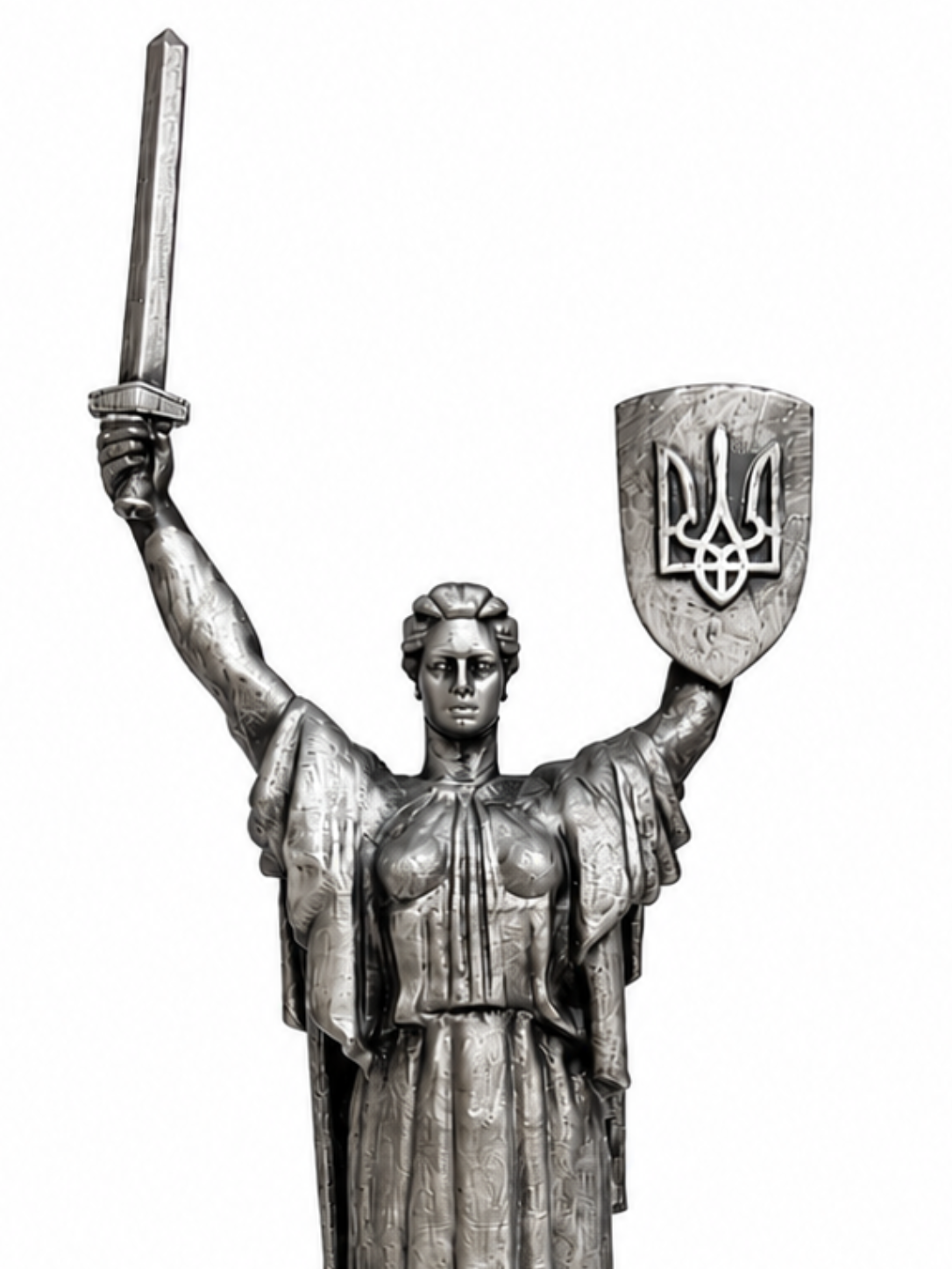 Статуэтка DIKOCE Родина-Мать 28 см, античное серебро · 4