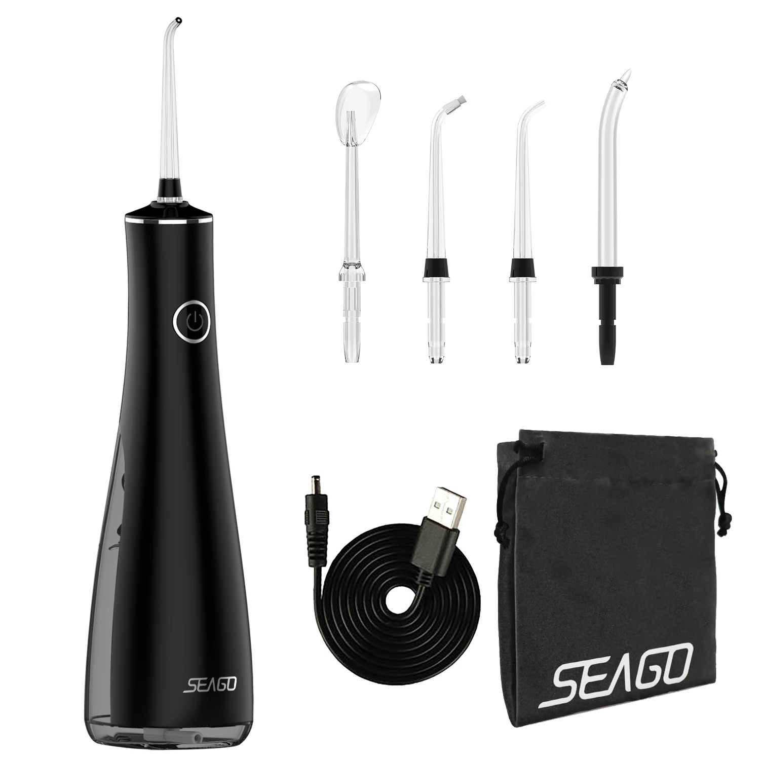 Портативный ирригатор Seago SG-8001 чёрный USB · 4