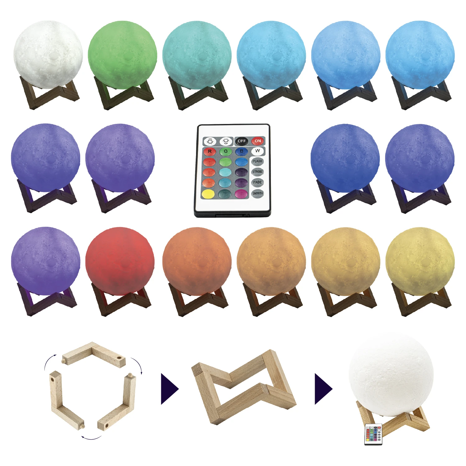 LED-ночник Berger 1039-NL-15 Moon RGB 3 Вт · 4