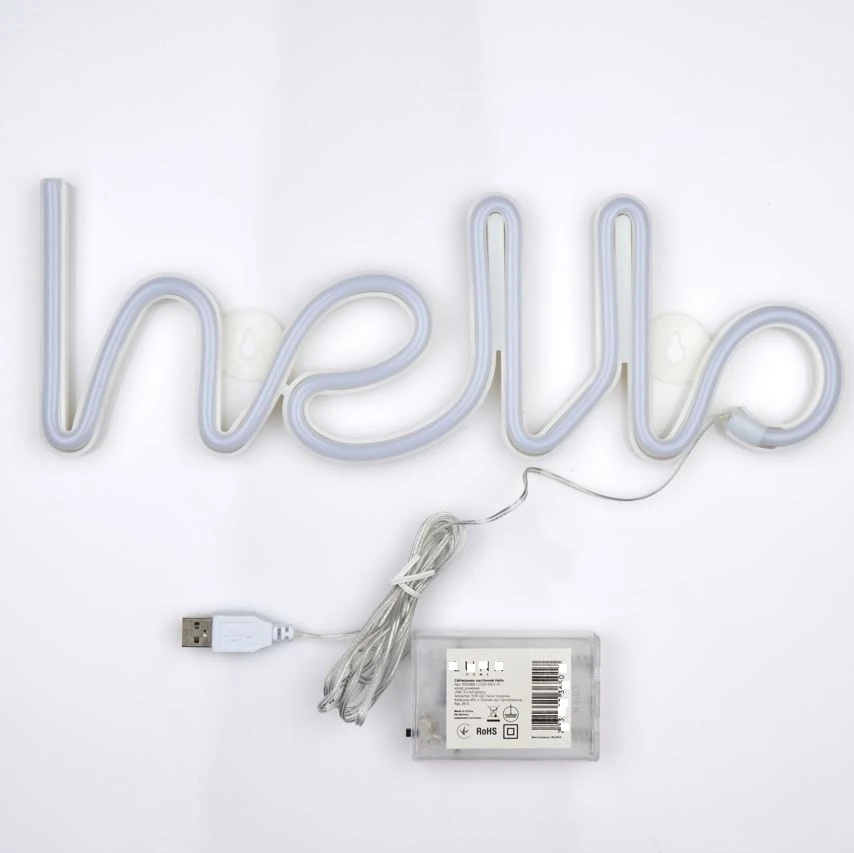Декоративный LED-неон Arnolux 417-66-PN Hello 1,9 Вт, розовый · 2