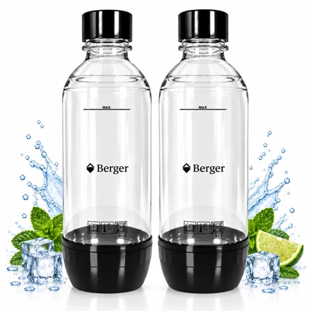 Набор бутылок Berger для сифонов SodaStream и Berger, 2 шт. по 1 л