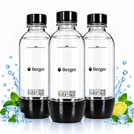 Набор бутылок Berger для сифонов SodaStream и Berger, 3 шт. по 0,5 л