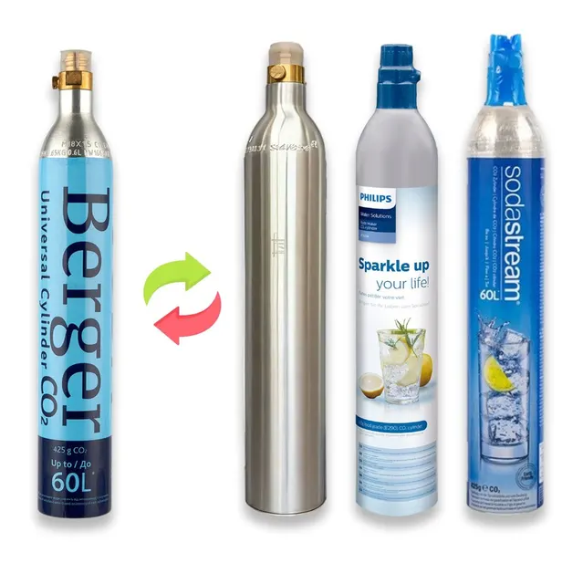 Обмен резьбового баллона CO2 425 г - Berger / SodaStream / другие