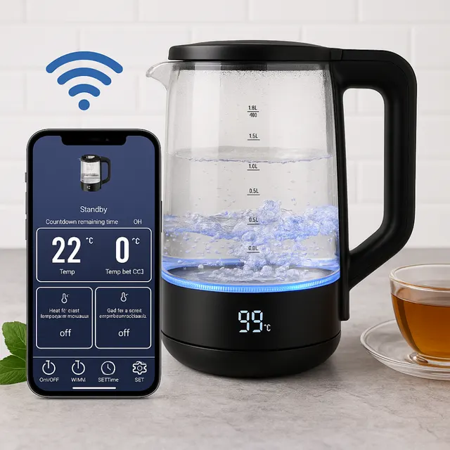 Электрочайник Bergs EK-0011GB Smart с Wi‑Fi, 1,8 л, 2000 Вт · 12