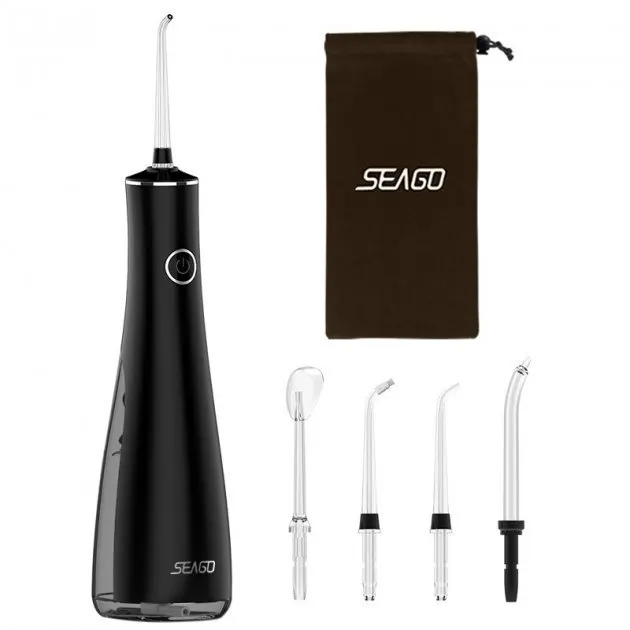 Портативный ирригатор Seago SG-8001 чёрный USB · 2