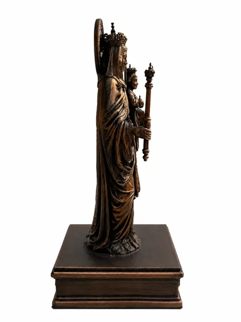 Статуэтка DIKOCE Дева Мария Ave Maria II 24 см, античная бронза · 4