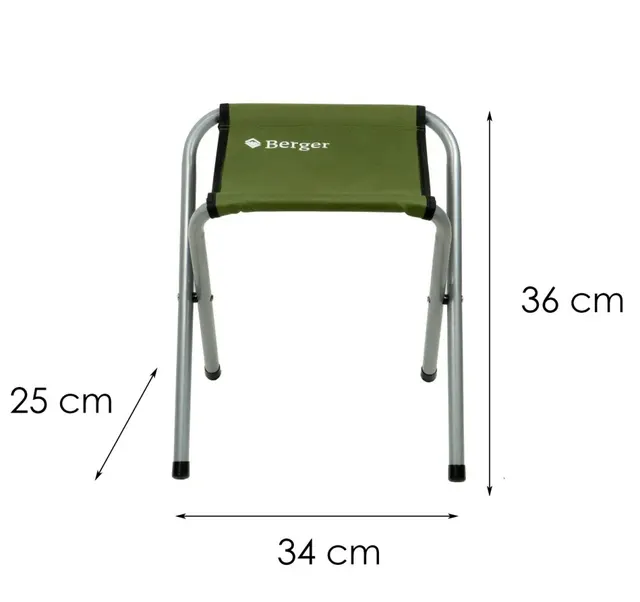 Табуретка розкладна туристична Berger CF-2203 зелена до 100 кг · 8