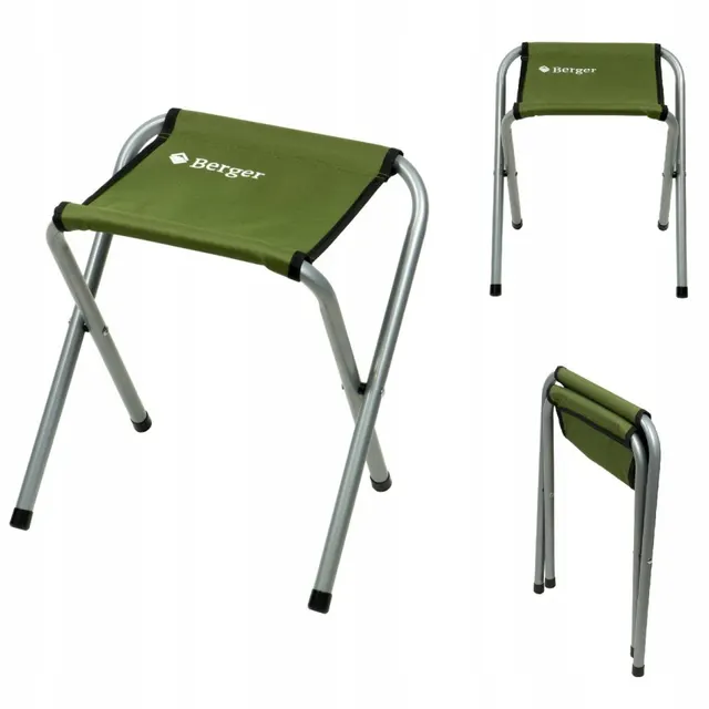Табуретка розкладна туристична Berger CF-2203 зелена до 100 кг · 4