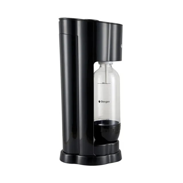Сифон для газирования воды Berger SM-102 Black, баллон CO2 425 г, бутылка 1 л · 6