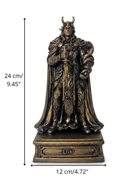 Статуэтка DIKOCE Локи 24 см, античная бронза · 2