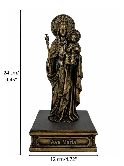 Статуэтка DIKOCE Дева Мария Ave Maria II 24 см, античная бронза · 3