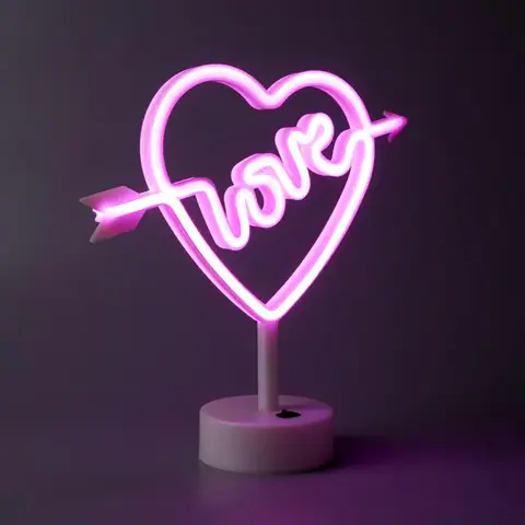 Настольный LED-ночник Arnolux 417-05-PN Love 1,9 Вт, розовый · 2