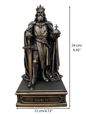 Статуэтка DIKOCE Карл IV 24 см, античная бронза · 7