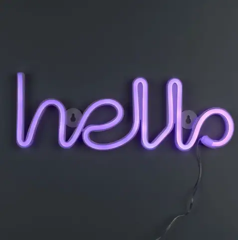 Декоративный LED-неон Arnolux 417-66-PN Hello 1,9 Вт, розовый · 1