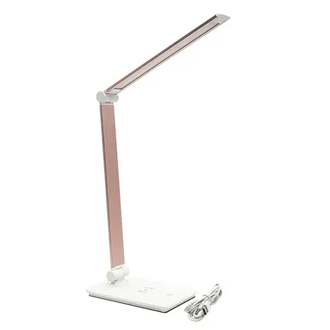 Настольная лампа Berger 1041-TL-11 LED Qi 4000 K, розовое золото · 2