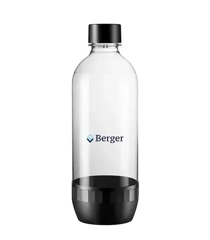 Набор для газирования воды Berger SM-102, чёрный: 2 баллона CO2, 1 × 1 л + 3 сиропа · 7