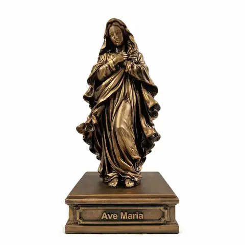 Статуэтка DIKOCE Дева Мария Ave Maria 24 см, античная бронза · 1
