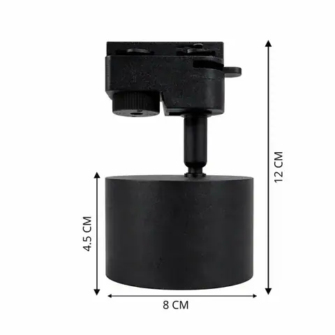 Комплект трекового освещения Bergs 511T1-100-4GX53 4 × GX53, чёрный · 4