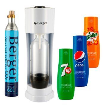 Набір Сифон Berger SM-102 White + Три Хітові Сиропи