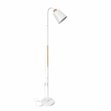 Торшер Bergs 1060-FL-1 White 1*E27 макс 40 Вт, 150см