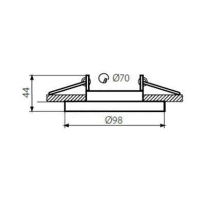 Точковий світильник Berger 3027-DL-1 White & Black GU10 max 1x35 Вт