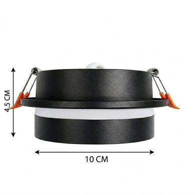 Точечный светильник Berger 3039-DL-1 Black GX53 max 1x13 Вт, &Oslash;105мм h37мм, с 1 акр. кольцом