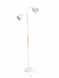 Торшер Bergs 1060-FL-2 White 2*E27 макс 40 Вт, 180см