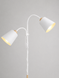 Торшер Bergs 1060-FL-2 White 2*E27 макс 40 Вт, 180см
