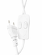 Торшер Bergs 1060-FL-2 White 2*E27 макс 40 Вт, 180см