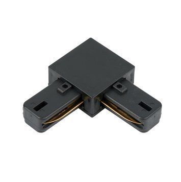 Соединитель Угловой 1-фазный Bergs 552T-TR-L Black для Трапцевидных шин