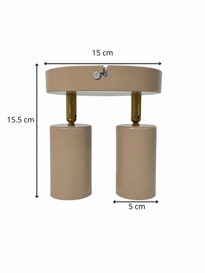 Спотовий світильник Bergs 4004-CL-2 Beige 2*GU10