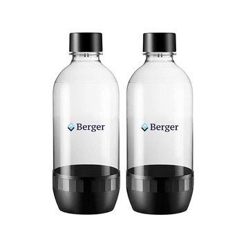 Набір із двох пляшок 2x0,5L Чорних Berger / Sodastream