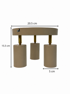 Спотовий світильник Bergs 4004-CL-3 Beige 3*GU10