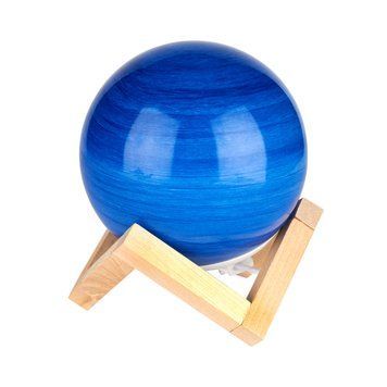 Настольный LED Ночник Berger Glass Planet 12см 3D из стекла 3Вт